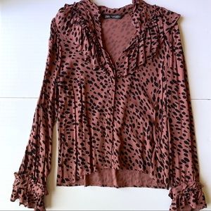 Zara long sleeve blouse